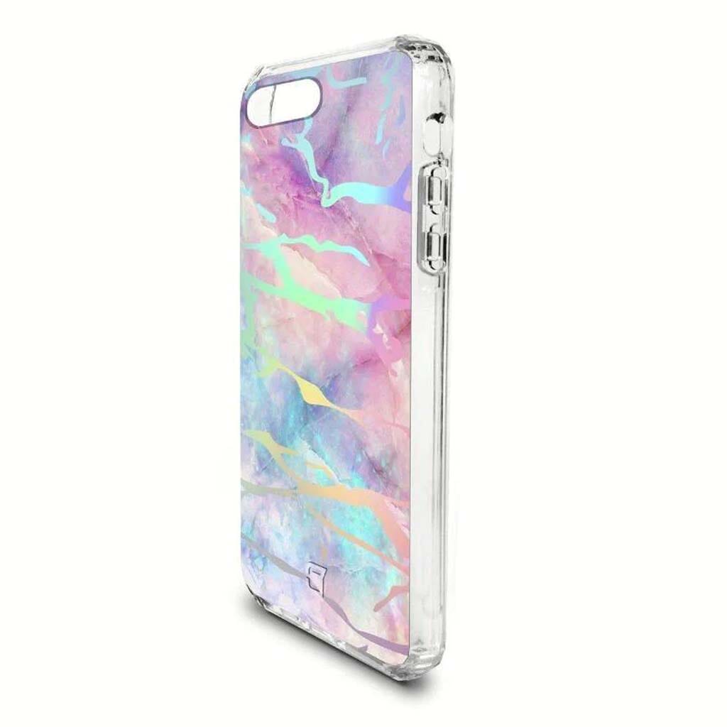 iPhone SE Case - Holographic Marble Design