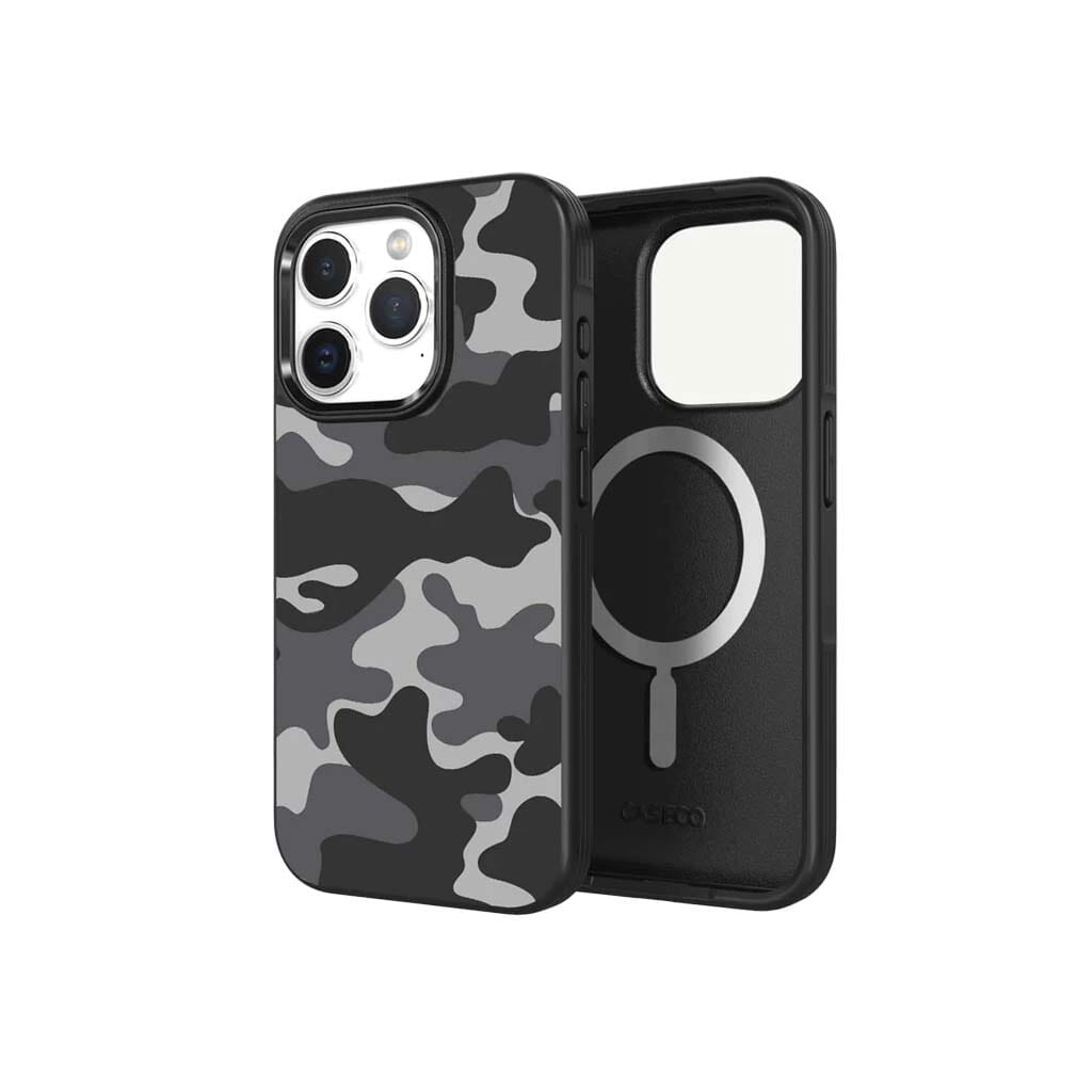 iPhone 15 Pro Case With MagSafe - Black Camo