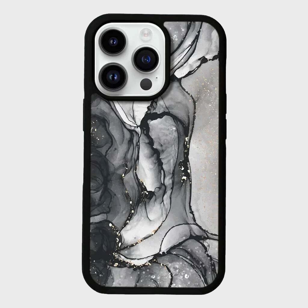 MagSafe iPhone 14 Pro Black Marble Case