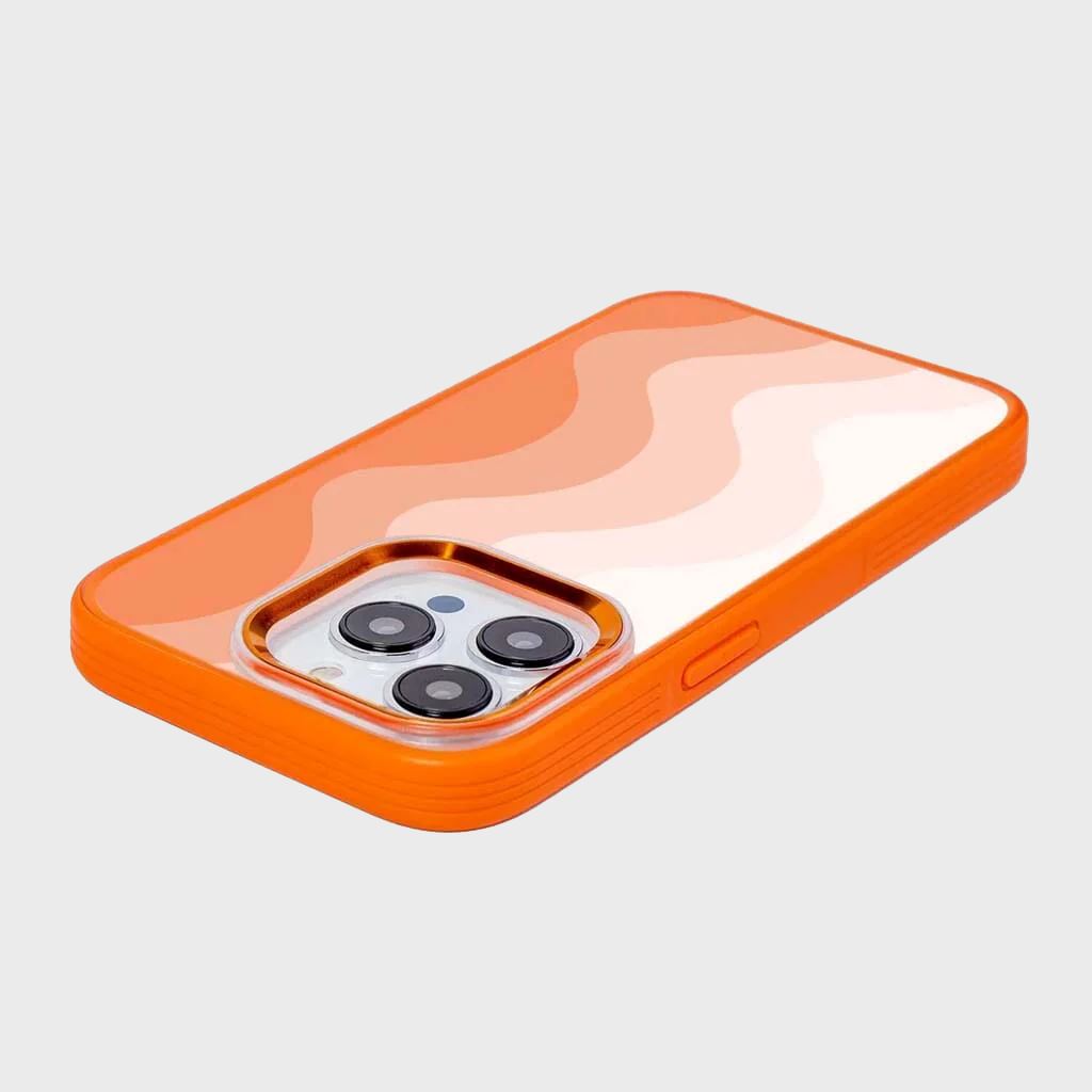 MagSafe iPhone 14 Pro Max Orange Wave Case