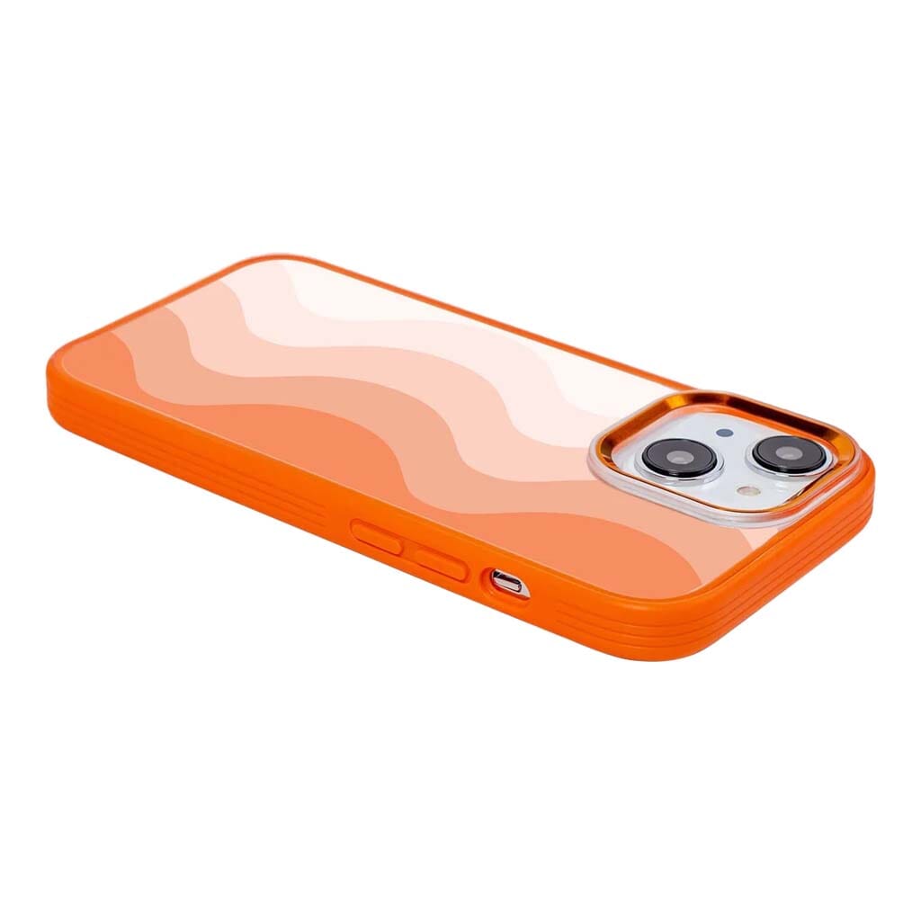 MagSafe iPhone 14 Orange Wave Case