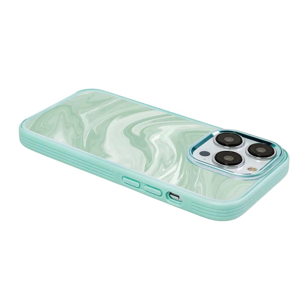 iPhone 15 Pro Case With MagSafe - Green Swirl