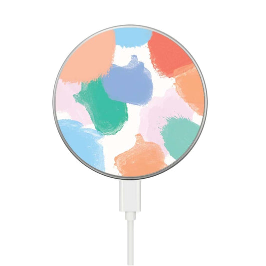 MagSafe Wireless Charger - Colorful Abstract Pattern