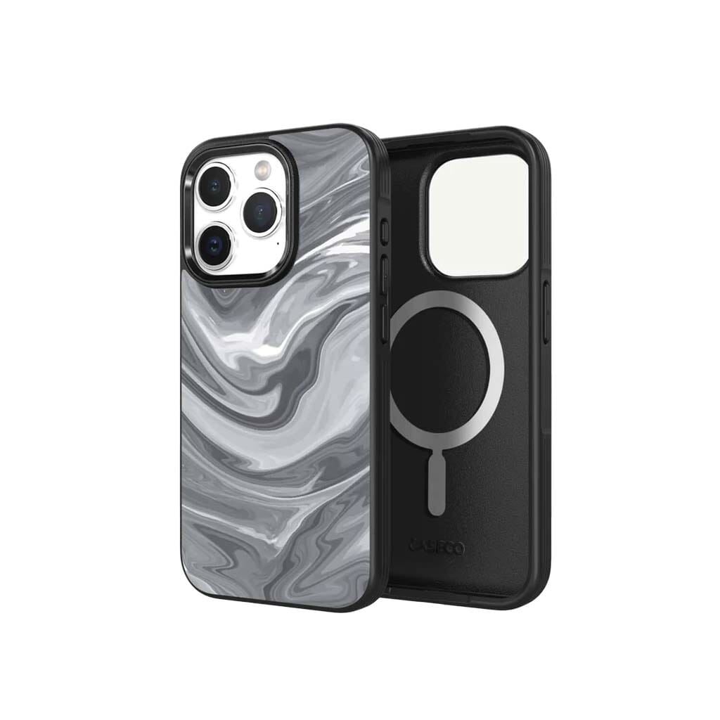 iPhone 15 Pro Case With MagSafe - Black Swirl