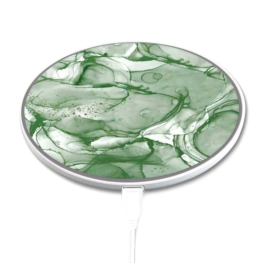 Green Marble - Wireless Charging Pad