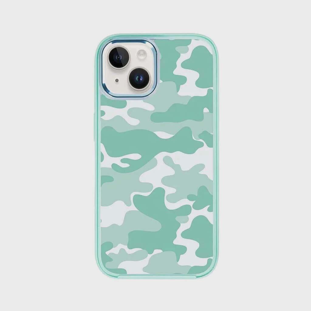 MagSafe iPhone 14 Teal Camo Case