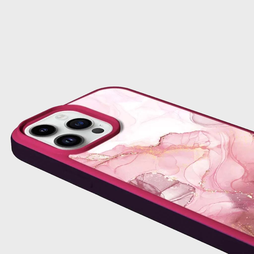 MagSafe iPhone 14 Pro Max Pink Marble Case