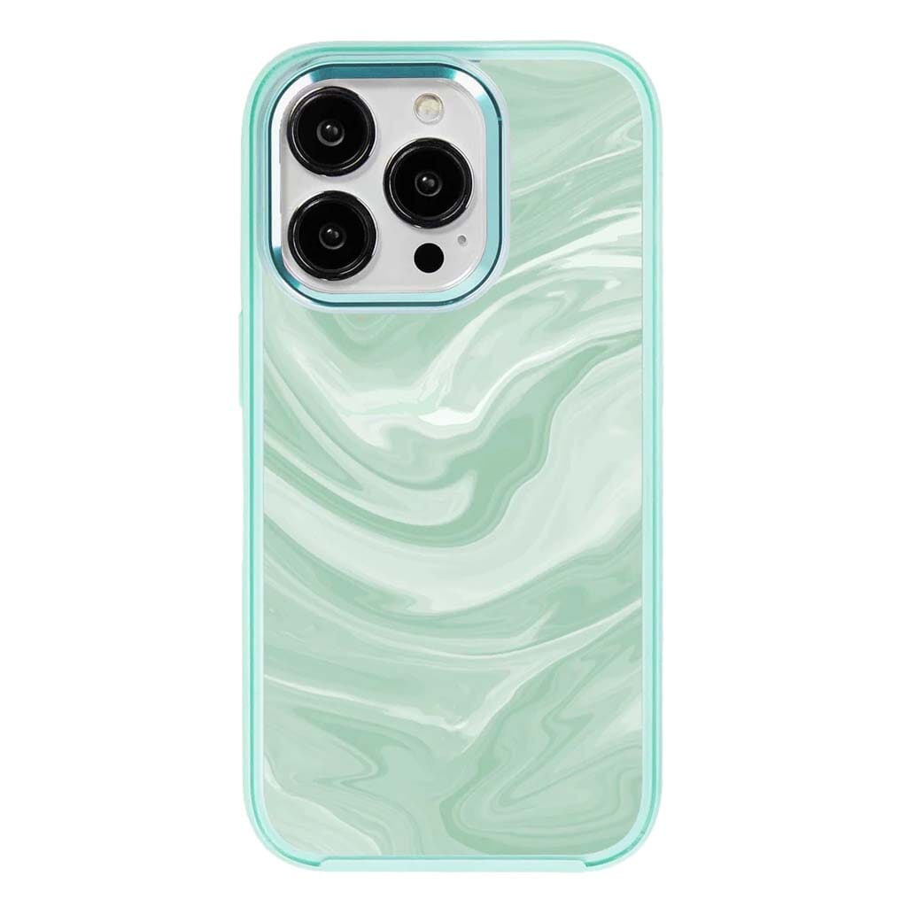 MagSafe iPhone 14 Pro Teal Swirl Case