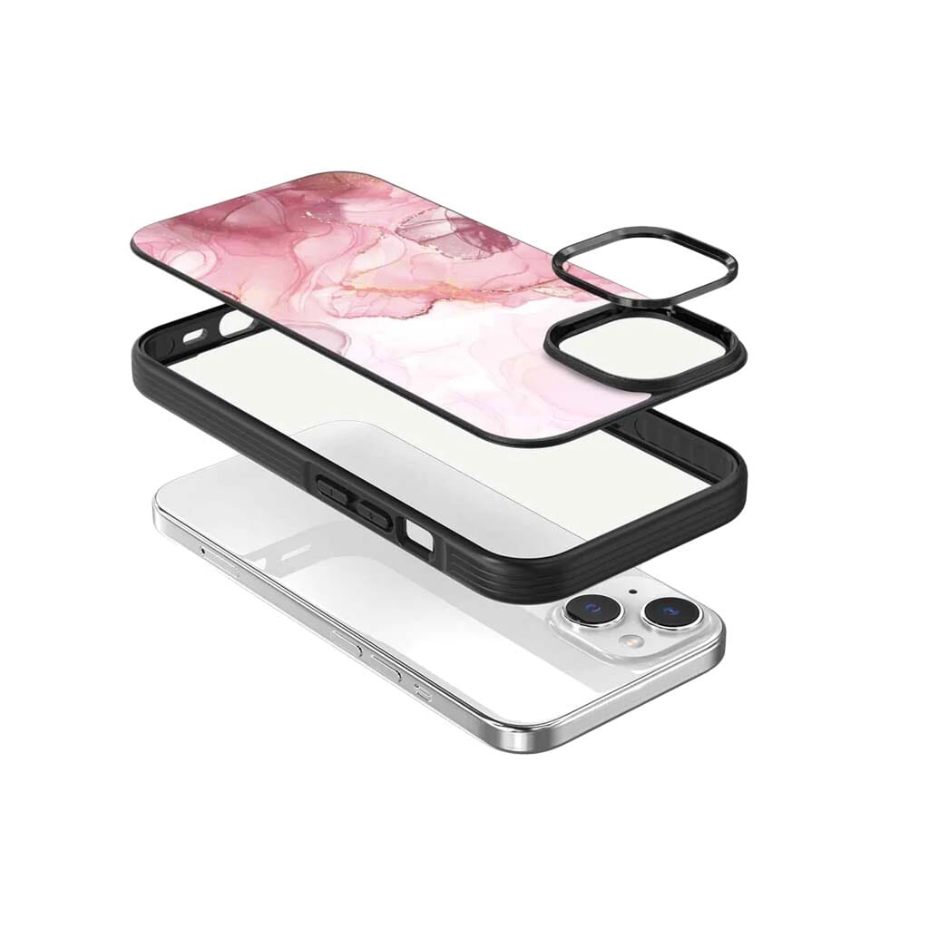 iPhone 15 Case With MagSafe - Pink Marble