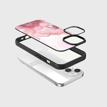 iPhone 15 Case With MagSafe - Pink Marble