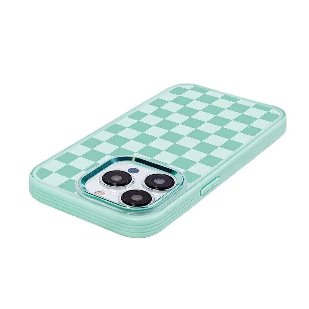 iPhone 15 Pro Max Case With MagSafe - Green Checkerboard