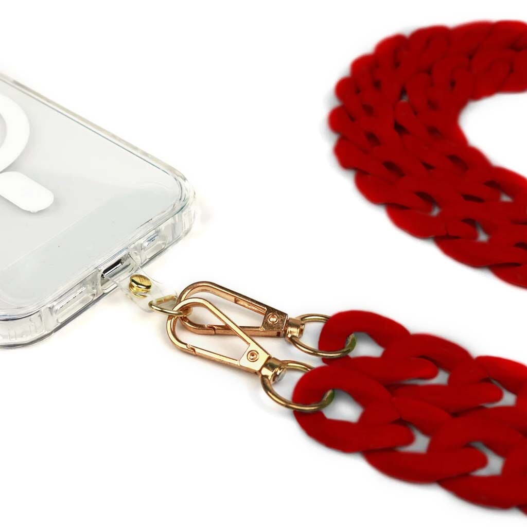 Red Crossbody Phone Chain