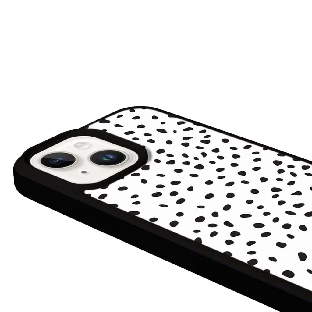MagSafe iPhone 14 White Polka Dots Case