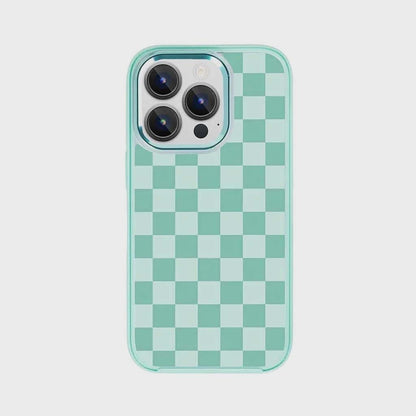 iPhone 15 Pro Max Case With MagSafe - Green Checkerboard