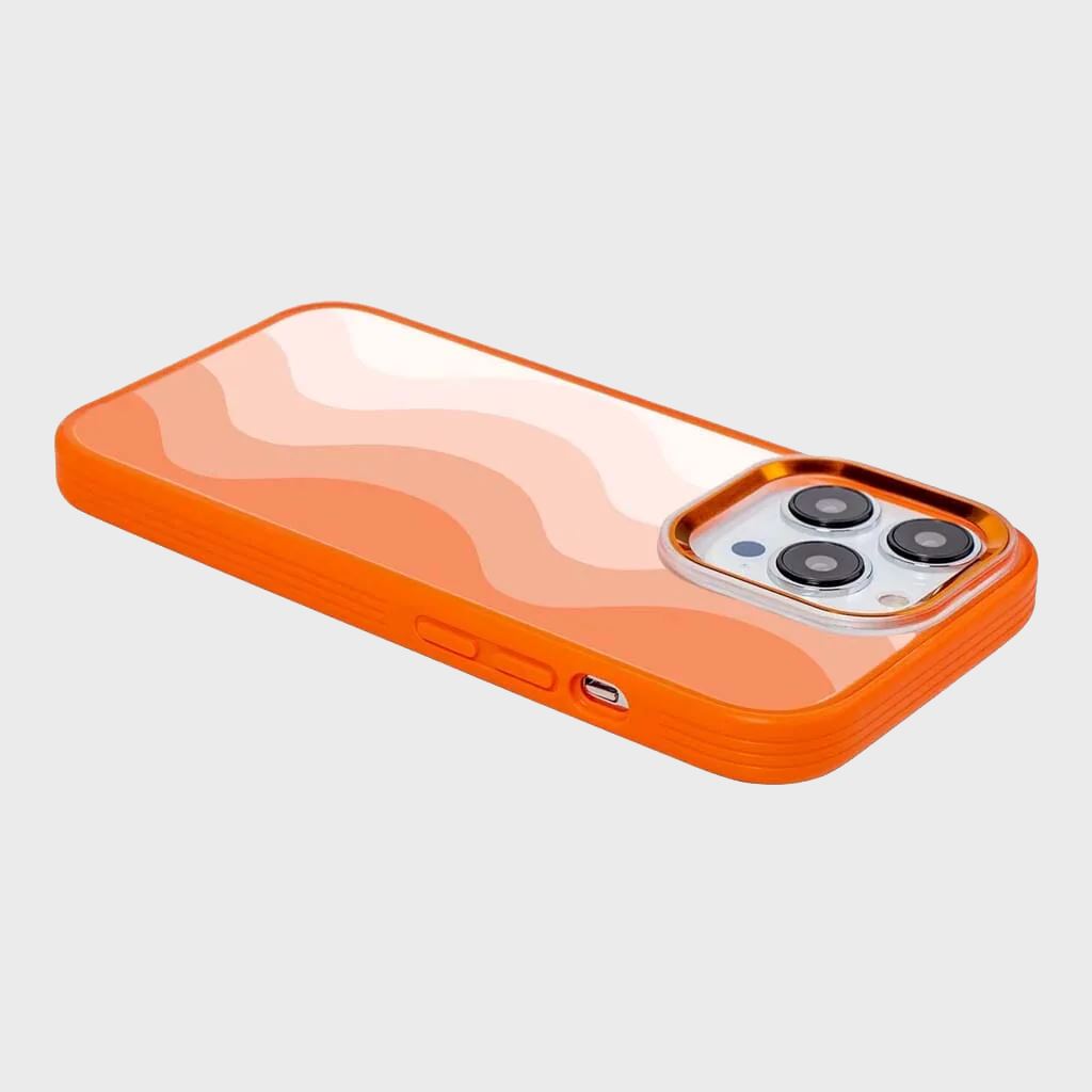 MagSafe iPhone 14 Pro Max Orange Wave Case