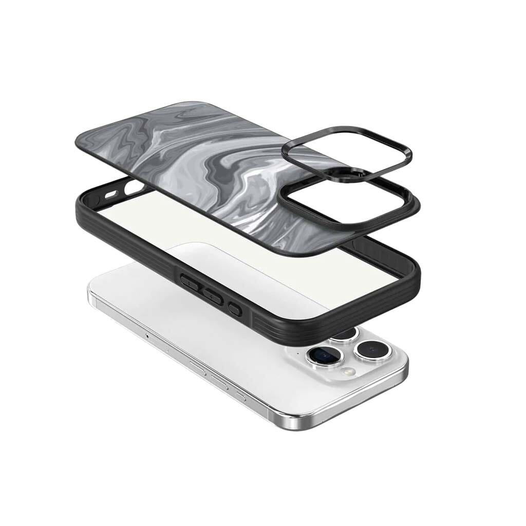 iPhone 15 Pro Max Case With MagSafe - Black Swirl