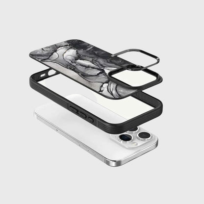 iPhone 15 Pro Case With MagSafe - Black Marble