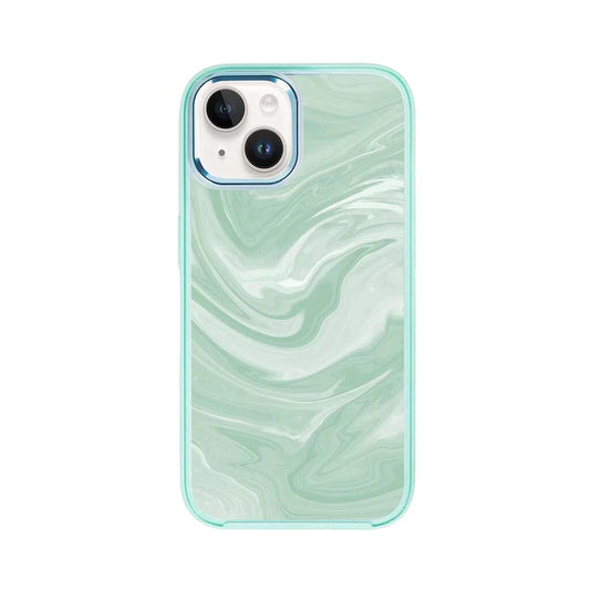iPhone 15 Case With MagSafe - Green Swirl