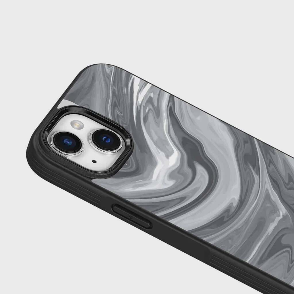 iPhone 16e Case With MagSafe - Black Swirl