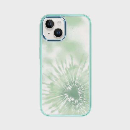 iPhone 15 Plus Case With MagSafe - Green Tie Dye