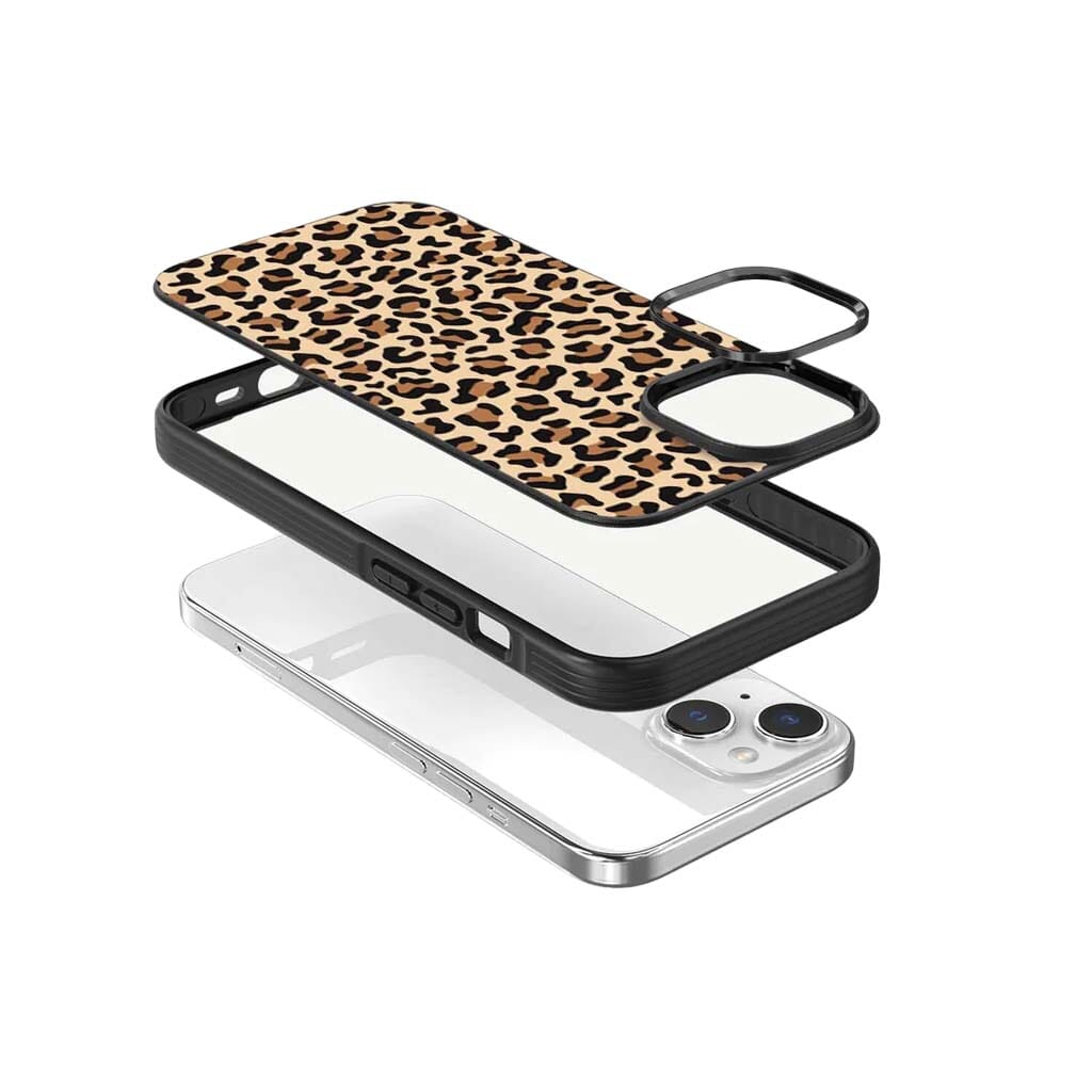 iPhone 15 Case With MagSafe - Brown Leopard