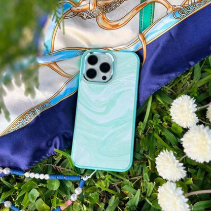 Teal iPhone 14 Pro Max Swirl Case | Caseco Inc. Teal iPhone 14 Pro Max Swirl Case | Caseco Inc.