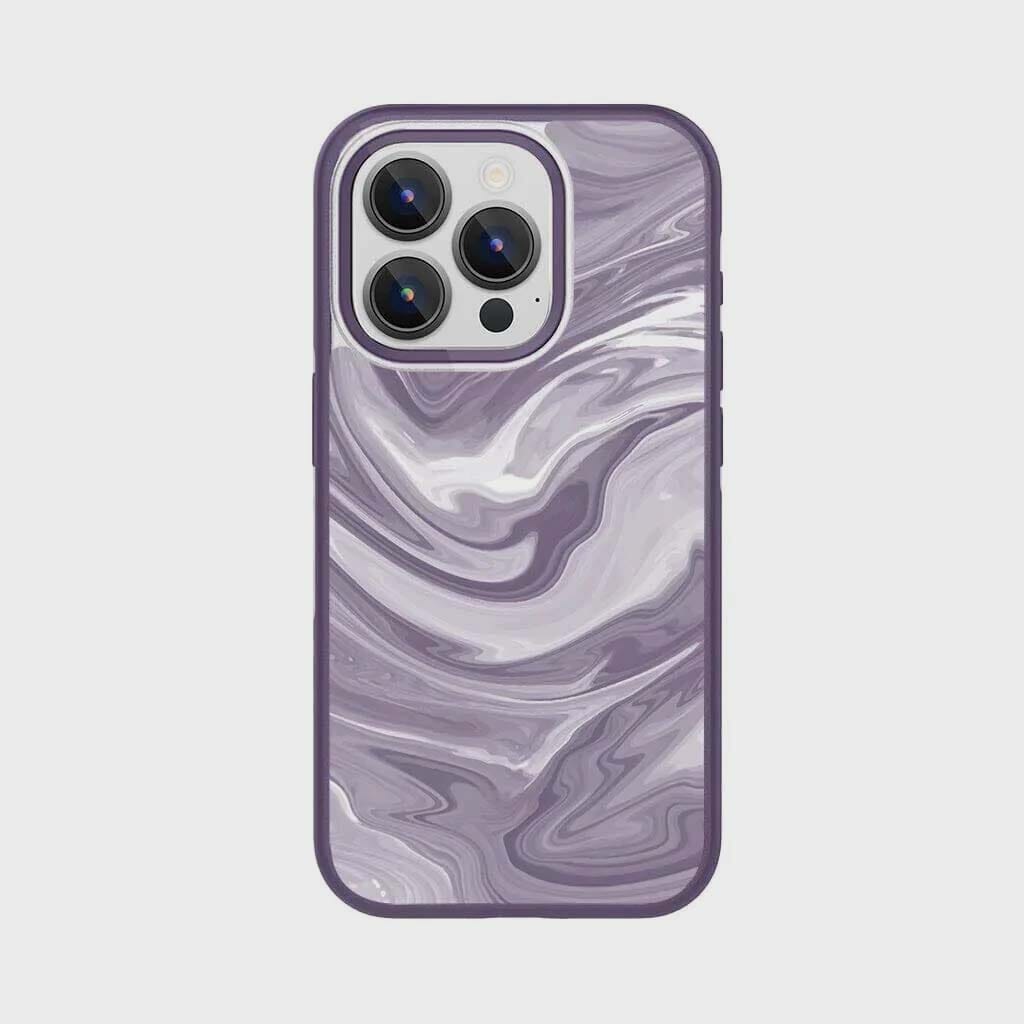 iPhone 15 Pro Max Case With MagSafe - Purple Swirl