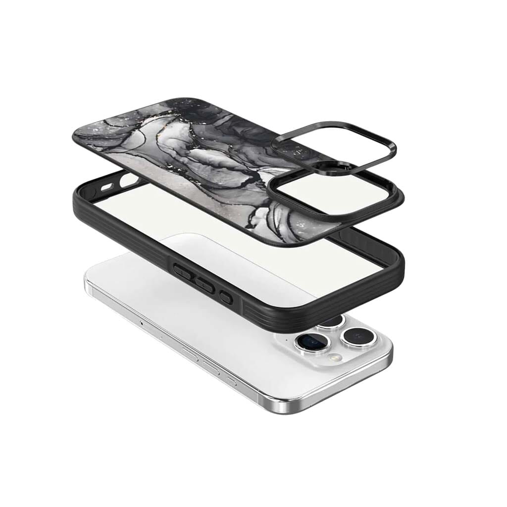 iPhone 15 Pro Max Case With MagSafe - Black Marble