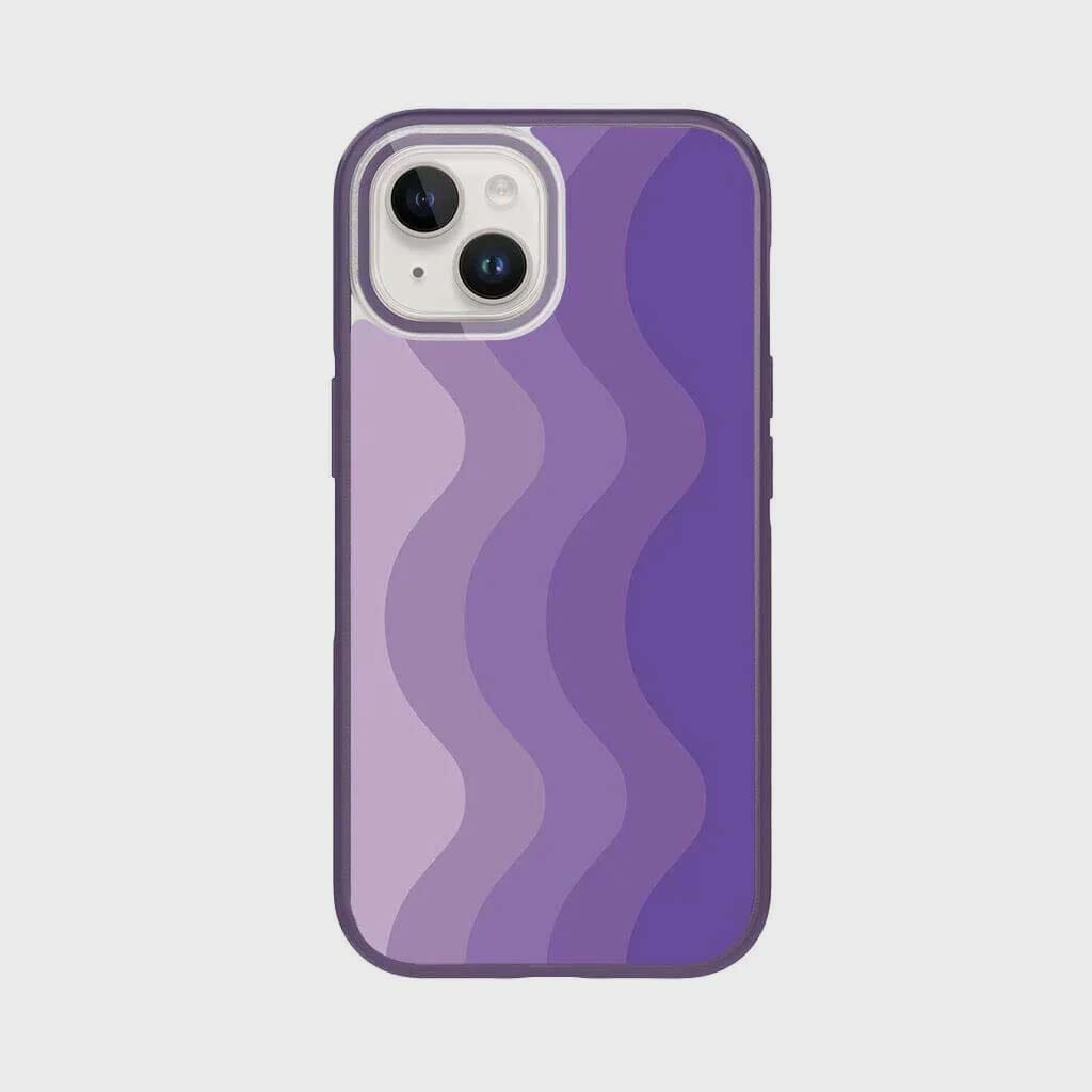 iPhone 15 Case With MagSafe - Purple Wave