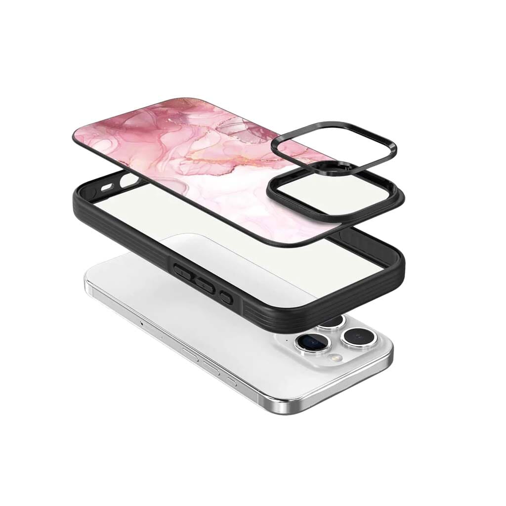iPhone 15 Pro Case With MagSafe - Pink Marble