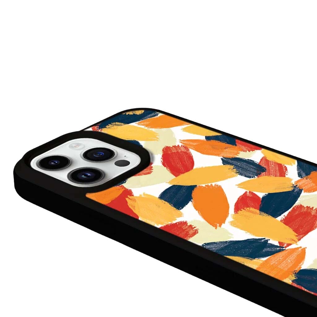 MagSafe iPhone 14 Pro Orange Abstract Case