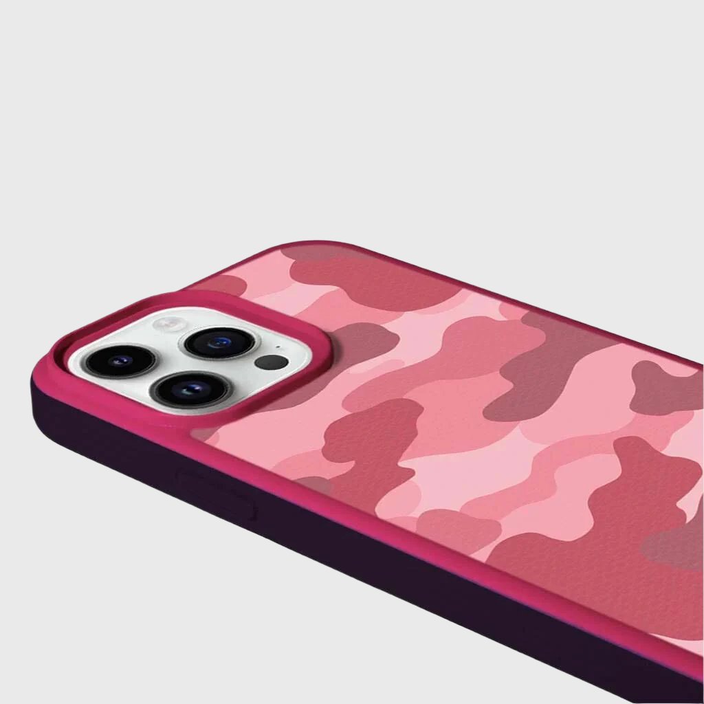 MagSafe iPhone 13 Pro Pink Camo Case