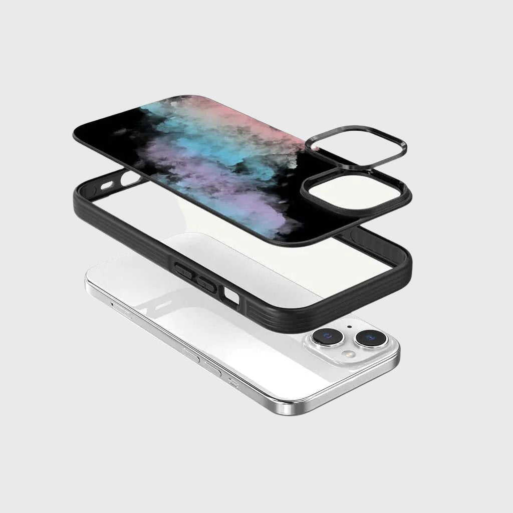 iPhone 15 Plus Case With MagSafe - Rainbow Cloud