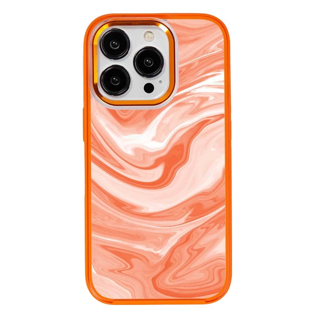 MagSafe iPhone 14 Pro Orange Swirl Case