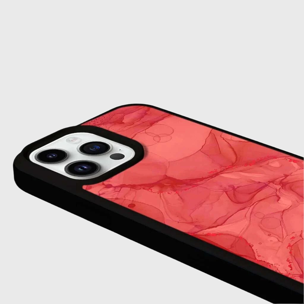 MagSafe iPhone 13 Pro Max Red Marble Case