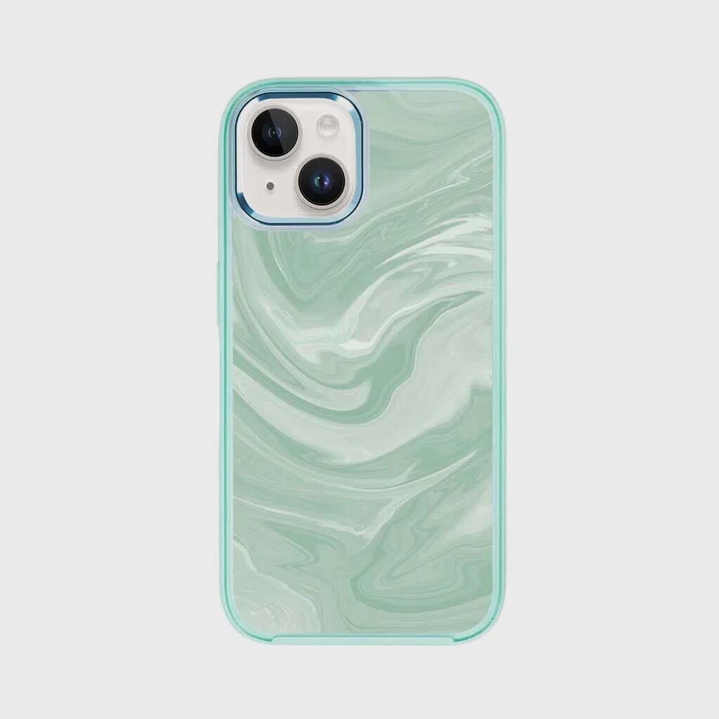 iPhone 16e Case With MagSafe - Green Swirl