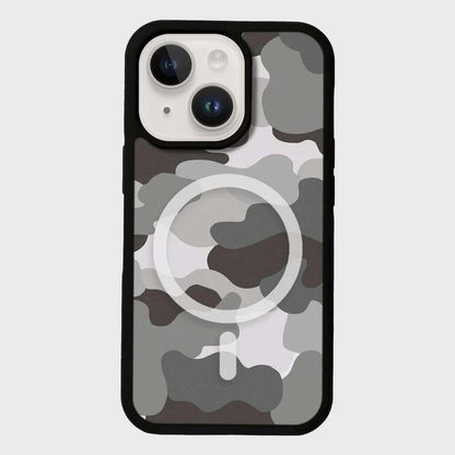 MagSafe iPhone 14 Plus Grey Camo Case