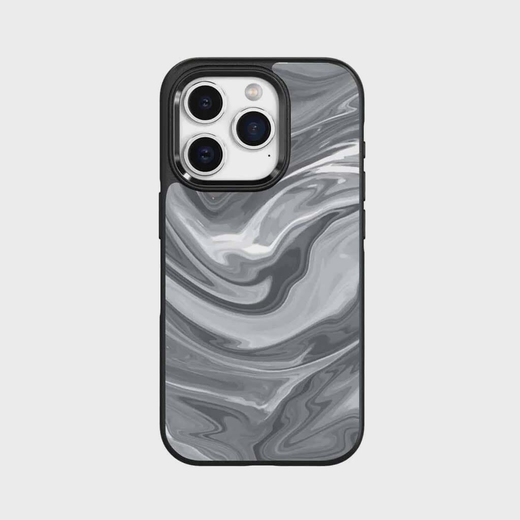 iPhone 15 Pro Case With MagSafe - Black Swirl