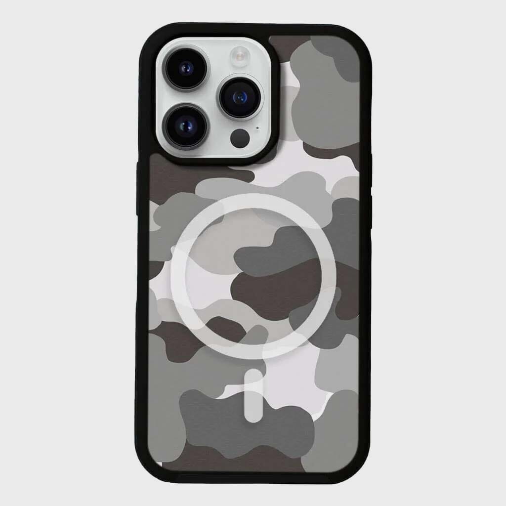 MagSafe iPhone 13 Pro Max Grey Camo Case