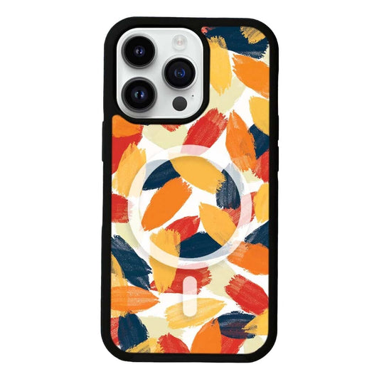 MagSafe iPhone 13 Pro Max Orange Abstract Case