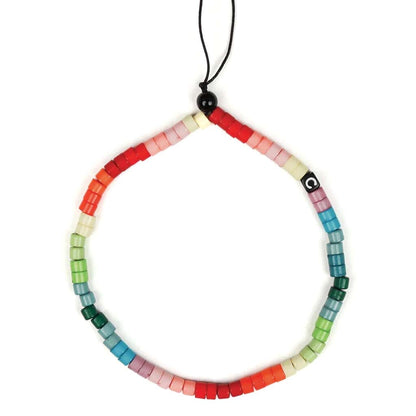 Cute Rainbow Beaded Phone Charm