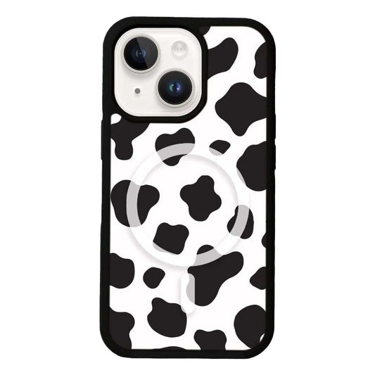 MagSafe iPhone 13 Black Cow Print Case