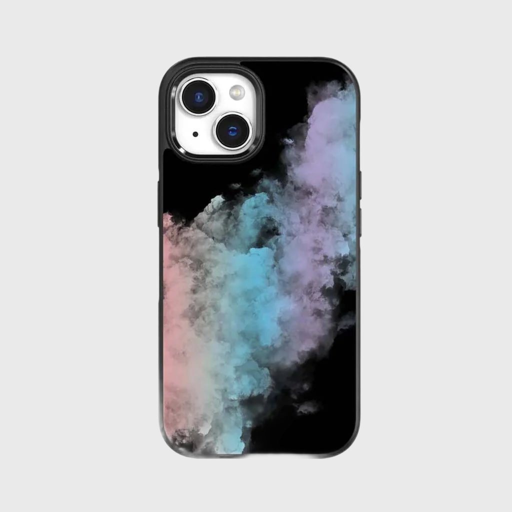 iPhone 15 Plus Case With MagSafe - Rainbow Cloud