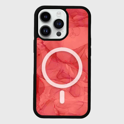 MagSafe iPhone 13 Pro Max Red Marble Case