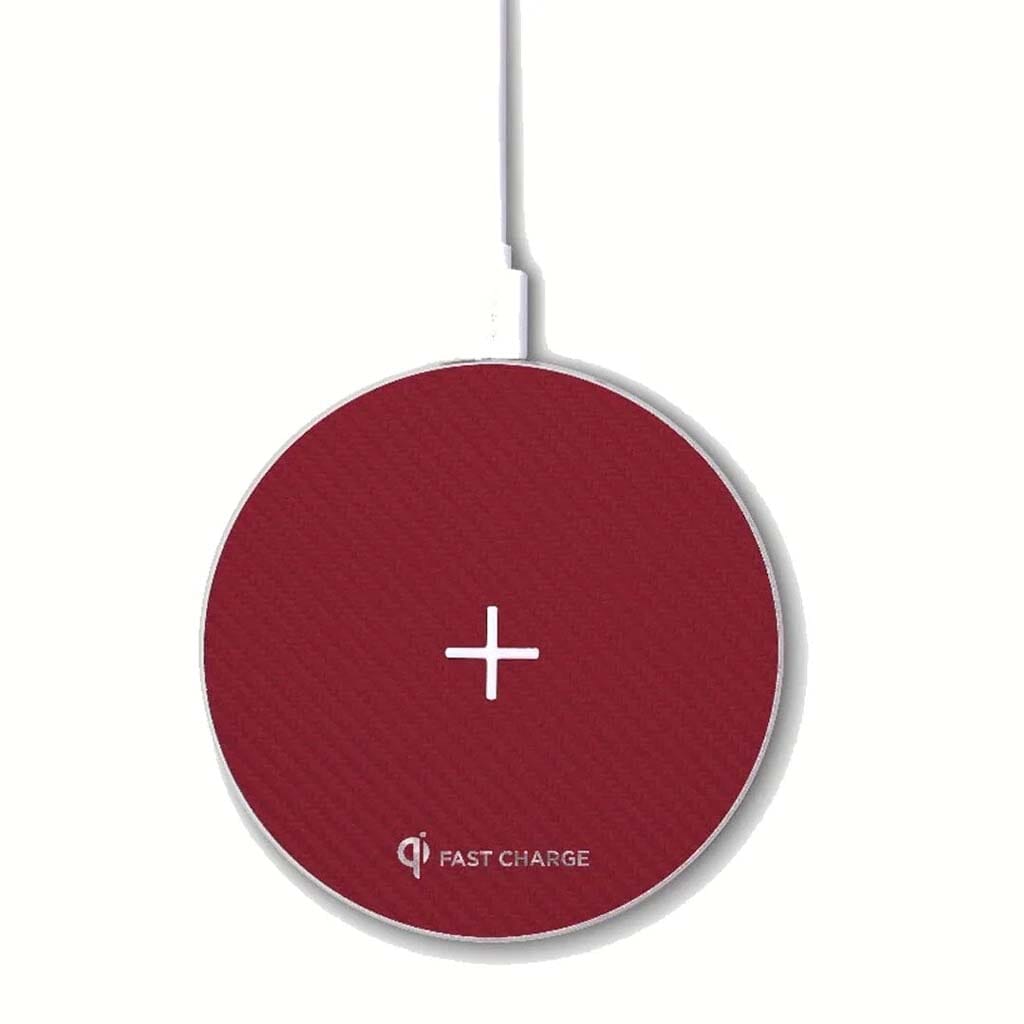 Wireless Charging Pad - Stealth, Aluminum Red