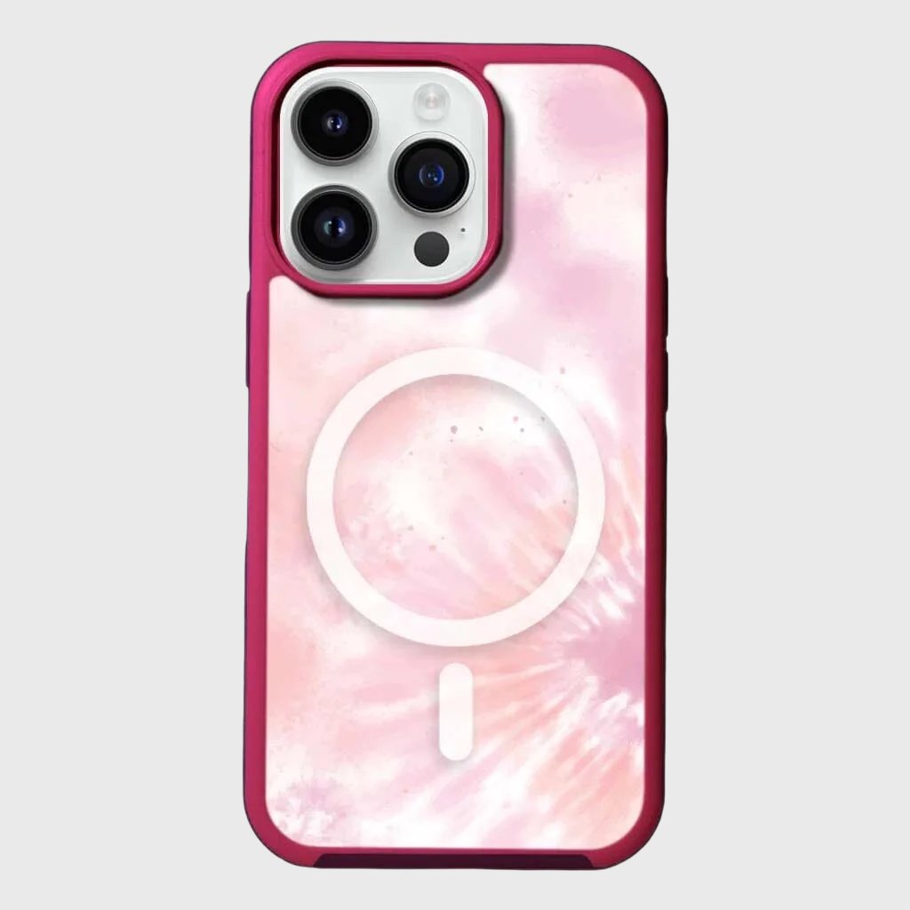 MagSafe iPhone 13 Pro Pink Tie Dye Case