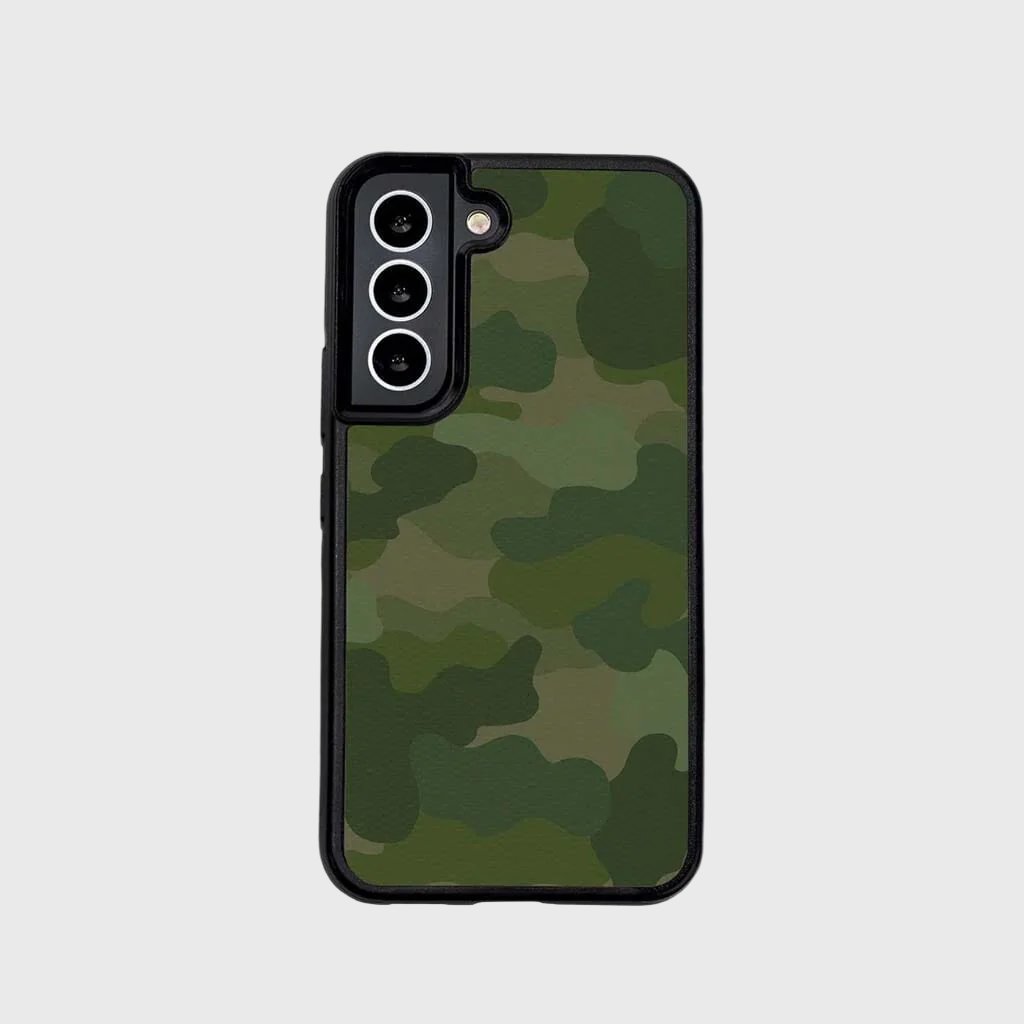 Green Samsung Galaxy S22 Camo Case