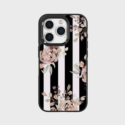 MagSafe iPhone 13 Pro Black Flower Case