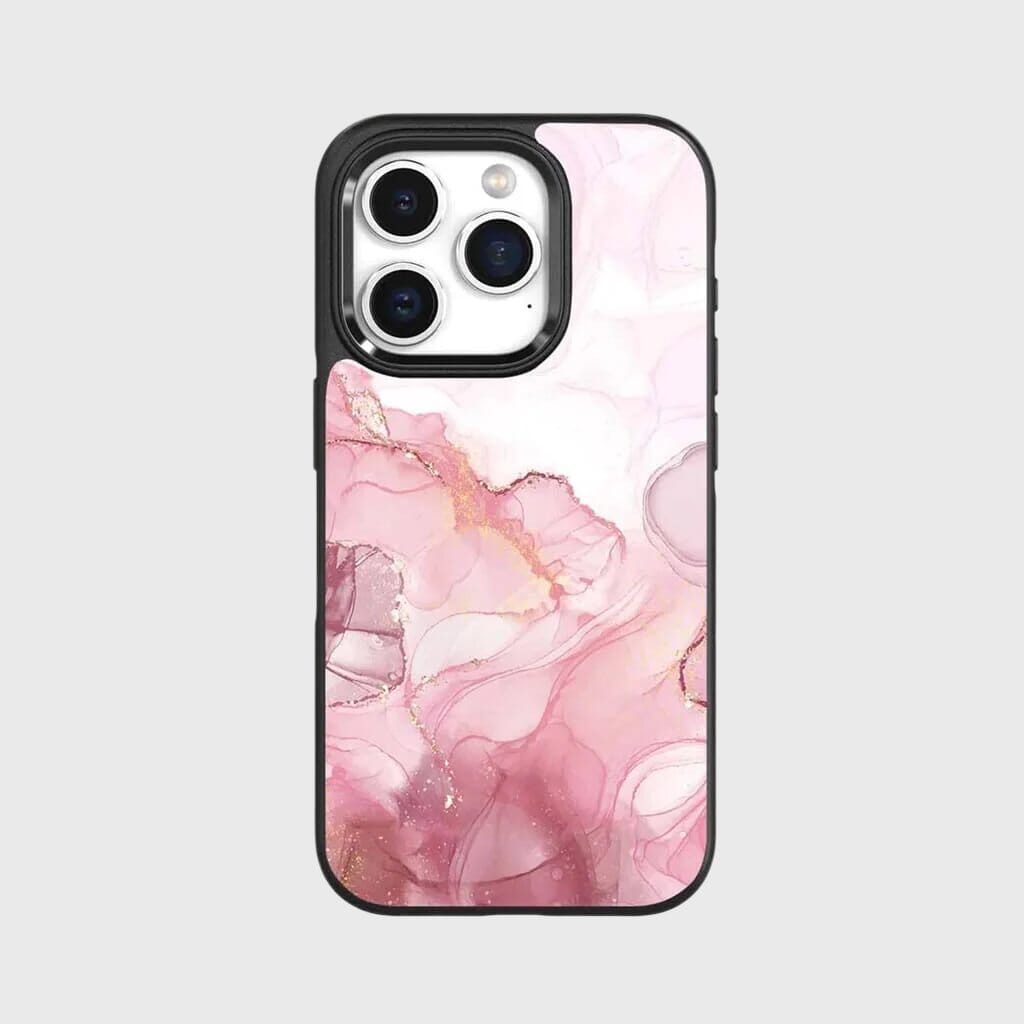 iPhone 15 Pro Max Case With MagSafe - Pink Marble