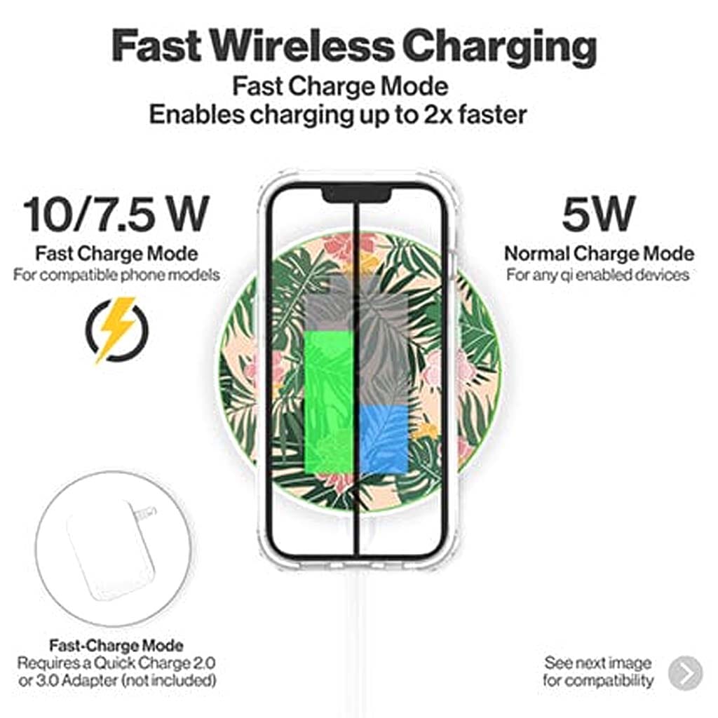 Wild Flower Design - Wireless Charging Pad